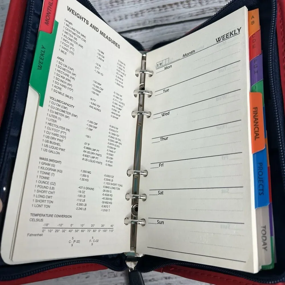 Vintage Mickey Mouse Zip Around Planner Disney Personal Size 90s Y2K‎